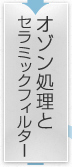 オゾン処理とセラミックフィルター