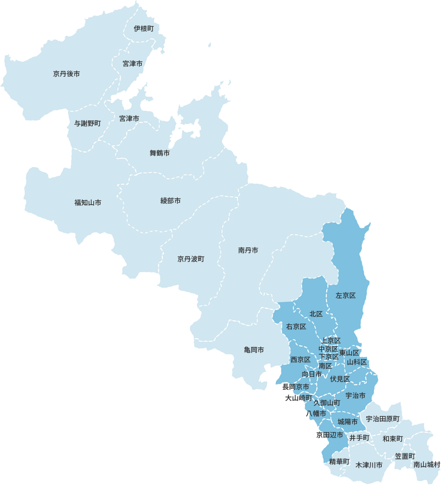 京都府の配送地域