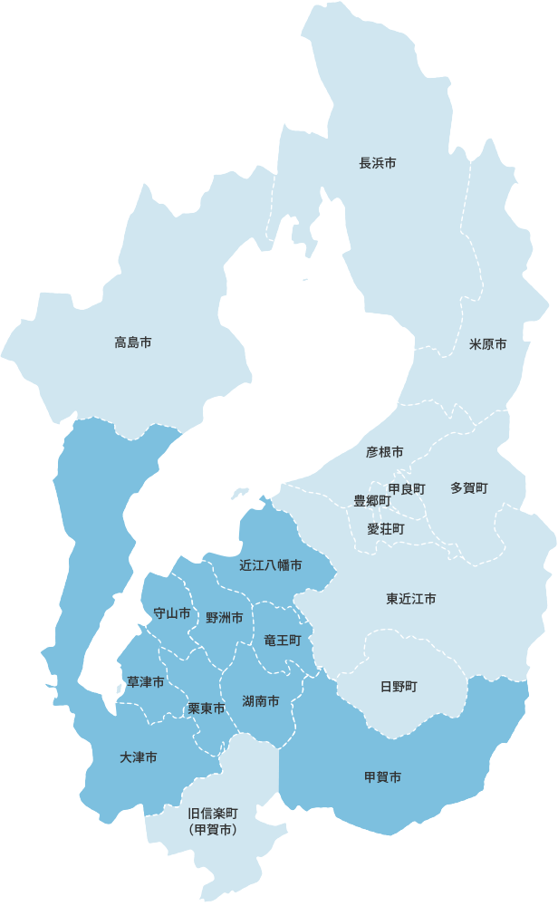 滋賀県の配送地域