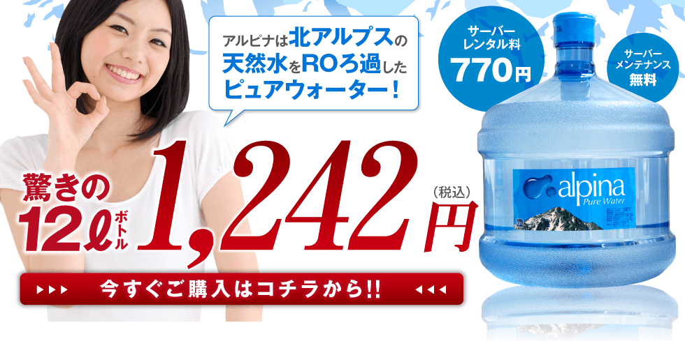 驚きの12リットル1,242円（税込）