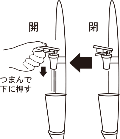 ウォーターサーバーの温水タンク内のエアー抜き（空気抜き）