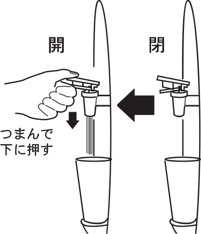 ウォーターサーバーの温水タンク内のエアー抜き（空気抜き）